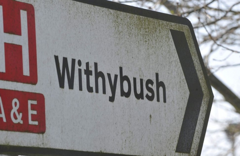 Withybush sign