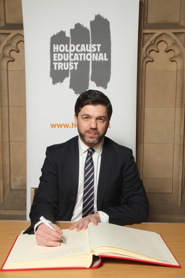 Crabb signs Holocaust Educational Trust Book of Commitment  