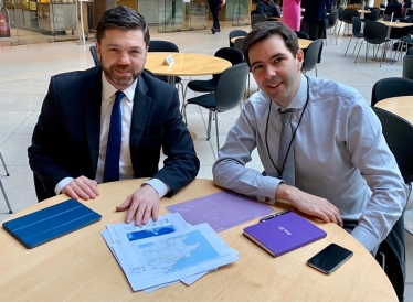 Stephen Crabb and Henry Parker of BT